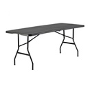 Vouwtafel BRASQ 180x70x74cm FT180 zwart