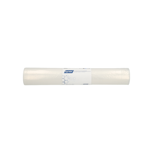 Afvalzak Hynex 70/15x200cm LDPE recycled T80 400L transparant ponsgaten rol à 5 stuks