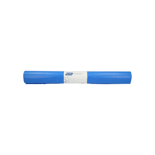 Afvalzak Hynex 90x110cm LDPE recycled T80 140L blauw rol à 10 stuks