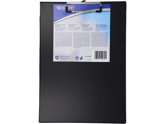 Porte-bloc Westcott A4 noir