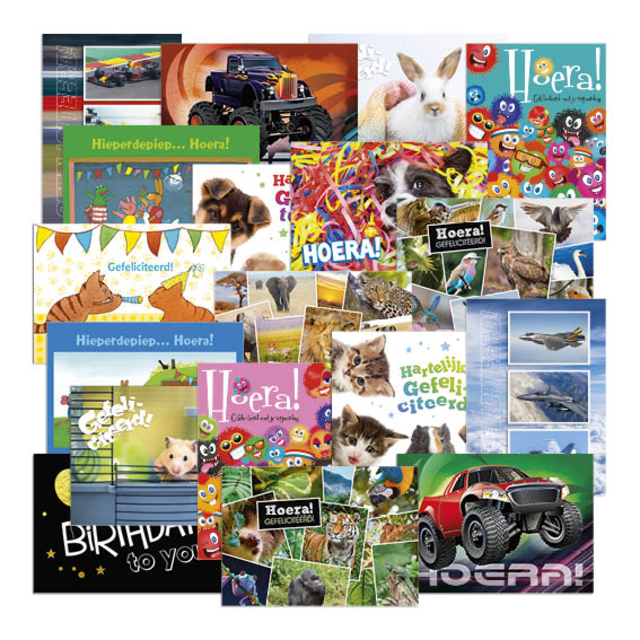 Carte-poster de récompense De Stulp thème félicitations A4 assorti