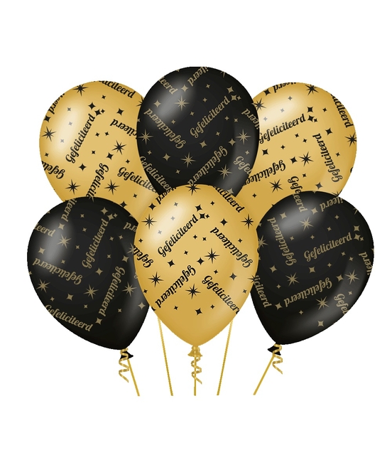 Ballons Classy Party "Gefeliciteerd"