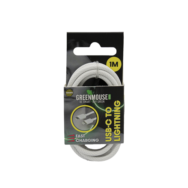 Câble Green Mouse USB-C vers Lightning Data Woven 1m blister