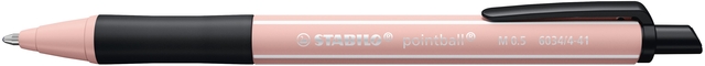 Stylo bille STABILO pointball Wildflower Medium rose pivoine