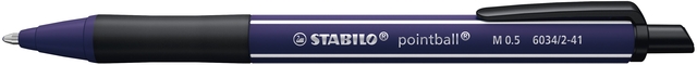 Stylo bille STABILO pointball Wildflower Medium bleu chardon