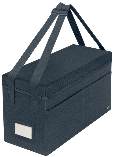 Sac de rangement Leitz tissu avec couvercle gris
