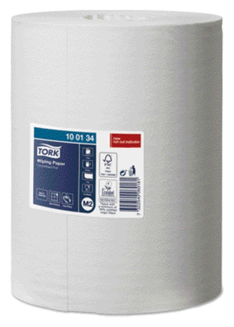 Papier d'essuyage Tork M2 Advanced 100134 1 épaisseur 275m blanc