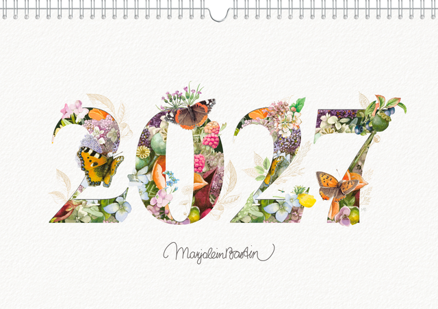 Calendrier familial 2027 Marjolein Bastin A4 NL