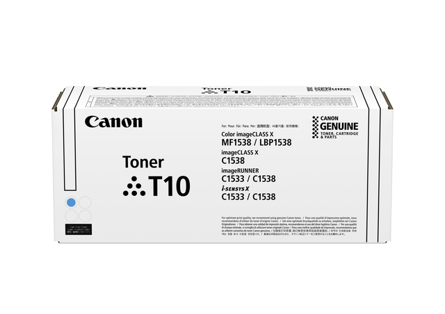 Cartouche toner Canon T10 bleu