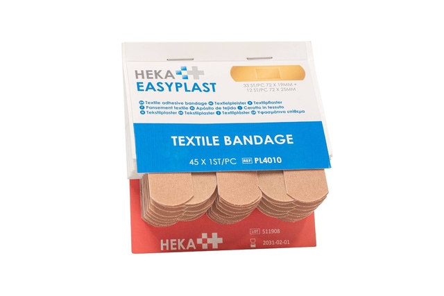 Pansement Heka EasyPlast textile recharge 6x 45 pièces