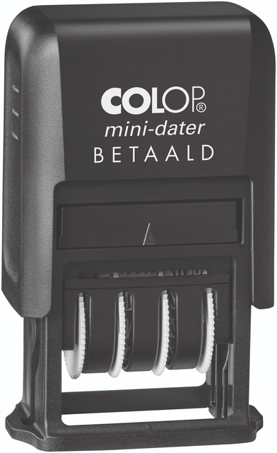 Tampon dateur avec texte Colop Printer Mini S 160/L Betaald noir