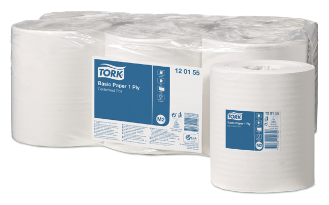 Papier d'essuyage Tork M2 Basic Universal 120155 1 épaisseur 300m blanc