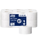 Papier toilette Tork T2 Mini Jumbo Advanced 120280 2 épaisseurs 170m blanc