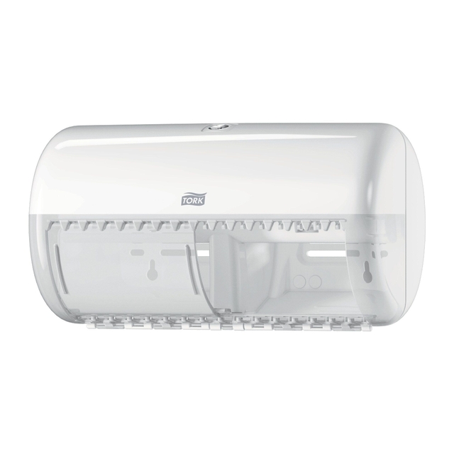 Toiletpapierdispenser Tork T4 Elevation duo wit 557000