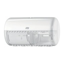 Distributeur papier toilette Tork T4 Elevation 557000 Duo blanc