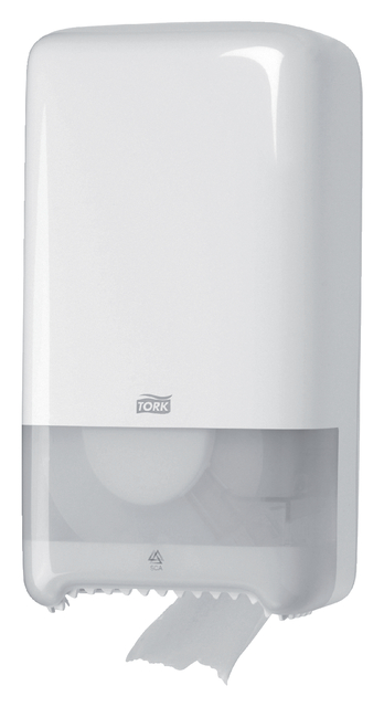 Distributeur papier toilette Tork T6 Elevation Duo Medium 557500 blanc