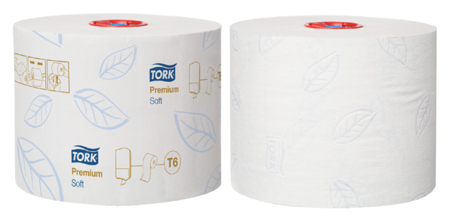 Toiletpapier Tork T6 Premium 2-laags 90m wit 127520