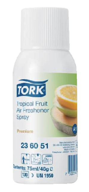 Luchtverfrisser Tork A1 Premium spray tropisch fruit 236051