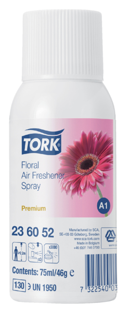 Luchtverfrisser Tork A1 Premium spray bloemen 236052