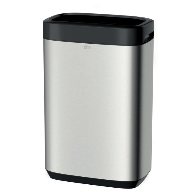 Poubelle Tork B1 Image Line 460011 sans couvercle 50 litres argent