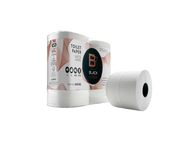 Papier toilette BlackSatino CT10 Original 062700 2 ép 400 feuilles blanc