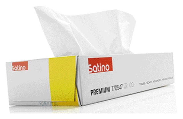 Facial tissues Satino 2-laags 100 vel wit 206450