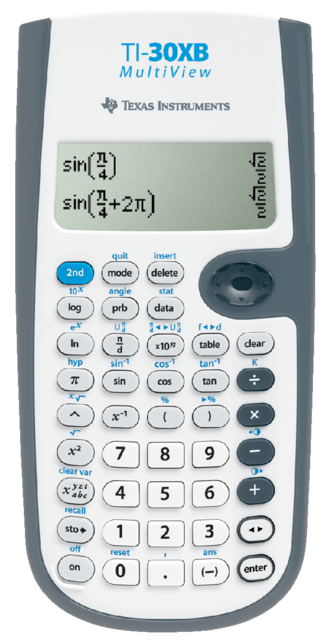 Calculatrice TI-30XB MultiView