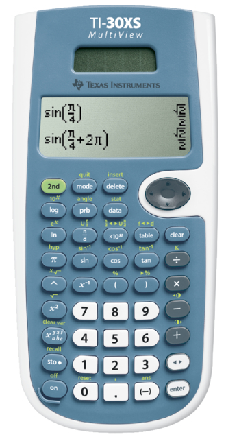 Calculatrice TI-30X MultiView solaire