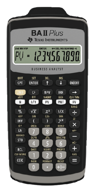 Calculatrice TI BA II Plus