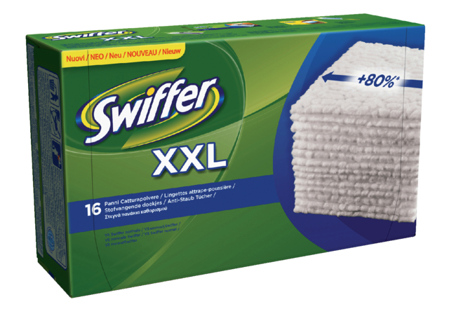 Recharge Swiffer XXL avec 16 chiffons secs