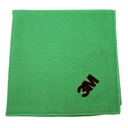 Chiffon microfibre Scotch-Brite Essential 360x360mm vert 10 pièces