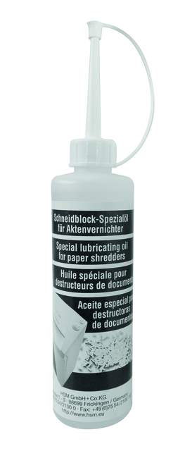 Olie voor papiervernietiger HSM 250ml
