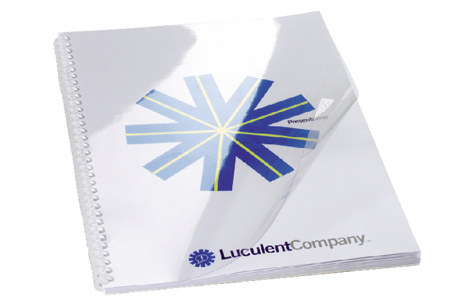 Couverture GBC A4 PVC 180 micron transparent 25 pièces