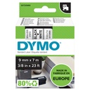 Ruban étiquettes Dymo LabelManager D1 polyester 9mmx7m noir sur blanc