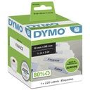 Etiquette Dymo LabelWriter carte nom dossier susp 12x50mm rouleau 220 pièces blanc