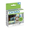 Etiket Dymo LabelWriter multifunctioneel 25x25mm 1 rol á 750 stuks wit