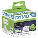 Etiquette Dymo LabelWriter carte nom 54x101mm rouleau à 220 pièces blanc