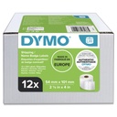 Etiquette Dymo LabelWriter carte nom 54x101mm 12 rouleaux à 220 pcs blanc