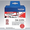 Etiquette Brother DK-22251 continu 62mm 1 rouleau 15m blanc