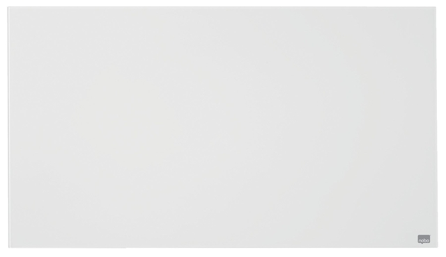 Tableau en verre Nobo Impression Pro 126x71cm blanc brillant