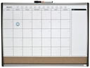 Tableau mixte Planning magnétique/liège Nobo 58,5x43cm incurvé