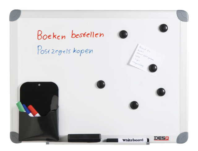 Whiteboard Desq 60x90cm in kunststof draagtas