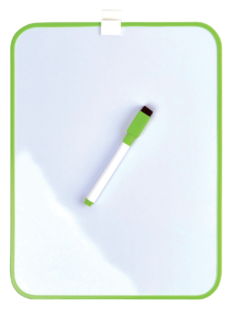 Ardoise magnétique Desq 21,5x28cm + marqueur profil vert