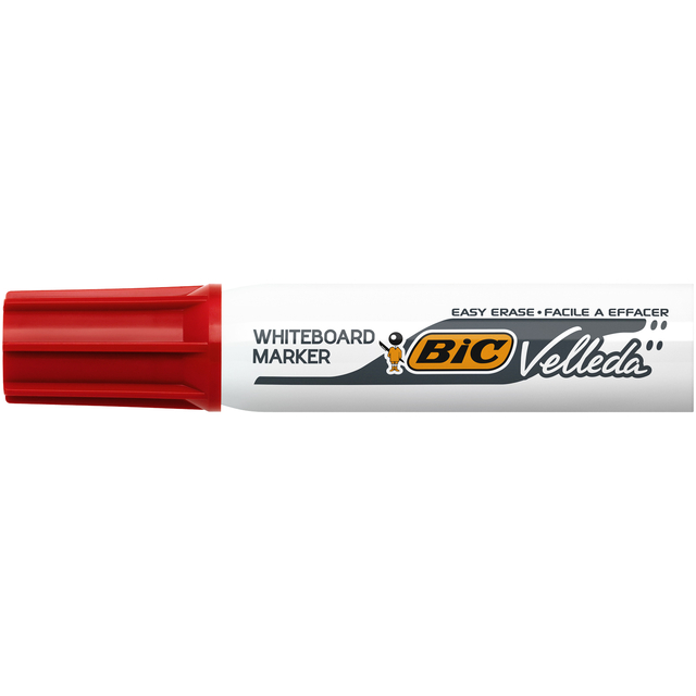 Marqueur tableau blanc BIC Velleda 1781 biseau Large rouge
