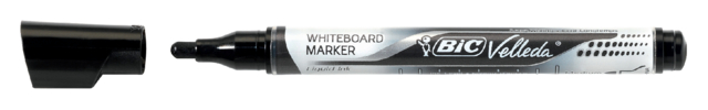 Viltstift Bic Velleda liquid whiteboard rond medium zwart