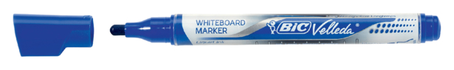 Viltstift Bic Velleda liquid whiteboard rond medium blauw