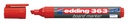 Marqueur tableau blanc edding 363 biseau 1-5mm rouge