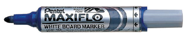 Marqueur tableau blanc Pentel Maxiflo MWL5M ogive 3mm bleu