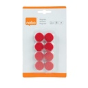 Aimant Nobo 20mm rouge 8 pièces