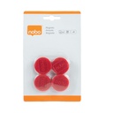 Aimant Nobo 30mm rouge 4 pièces